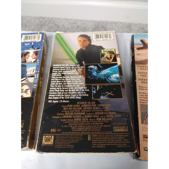 Star Wars VHS Special Edition Empire Strikes Back Return of The Jedi Phantom Men - Picture 4 of 6